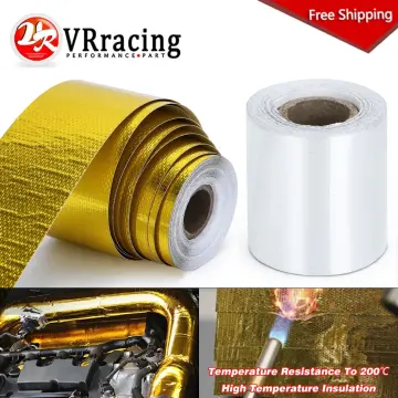 2 Rollx2 50FT Yellow Exhaust Thermal Wrap Manifold Header Isolation Heat  Tape