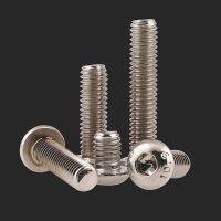 M2.5*3/4/5/6-35mm 10.9 Nickel Plated Mushroom Head Hex Screws ISO7380 Round Head Hexagon Head Screws Nails Screws  Fasteners