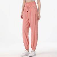 Spring/Summer Casual Sports  Pants Quick-Drying Womens Running Yoga Ankle-Tied Loose Dance  Breathable Fitness Trousers