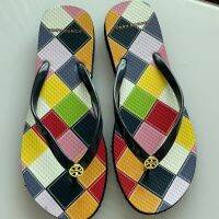 【 Fast Delivery 】 Original Summer New Womens Flat Bottomed NewTO~RY~BU Flip Flop Essential for Beach Vacation