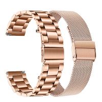 18MM taśma metalowa do Fossil Gen 4 Q Venture HR/Gen 3 Q Venture smartband z zegarkiem bransoletka damska do Ticwatch C2 różowe złoto Correa