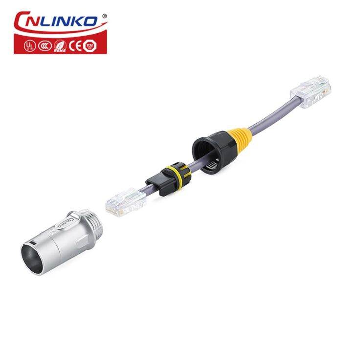 cnlinko-ul-tuv-สาย-rj45-8ขาปลั๊กอีเทอร์เน็ตขั้วต่อหลอดไฟ-led-สภาพอากาศแจ็ค-ip65ขั้วต่อสัญญาณราคาที่ดี