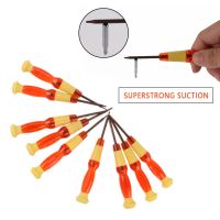 Repair Tool Kit Precision S2 Steel Magnetic Screwdriver Bits T4 -T6/0.8start/1.5/2.0 Screwdriver Opening for Camera Watch