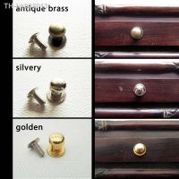 ♝⊙✿ 12x Antique Brass Silvery Golden Decorative Mini Jewelry Box Drawer Cabinet Dresser Wooden Case Handle Pull Knob 7mm with screws