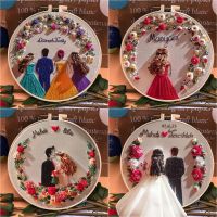 【CC】♕☾✺  Embroidery Wedding Set Handcraft Hobby and Needlework Sewing Hand