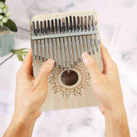 ไม้ Kalimba นิ้วหัวแม่มือเปียโนมะฮอกกานี Mbira ร่างกายเครื่องดนตรีที่มีการเรียนรู้หนังสือระนาดเปียโนของขวัญวันเกิดสำหรับเพื่อน