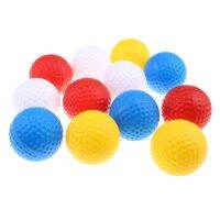 2Pcs Portable Solid Color Easy to Carry Training Practice Golf Sports Elastic Balls Golf Balls for Pre-game Warm Ups