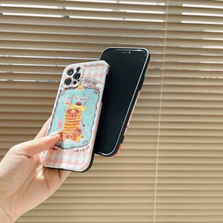 เคสโทรศัพท์-iphone-เคสกันรอยขีดข่วน-imd-เงาลายการ์ตูนส์-ขอบขนมปัง-เคสไอโฟน-เคสคลุมเลนส์กล้องอย่างดี-8-8plus-7plus-x-xs-xr-xsmax-11promax-11-12promax-12pro-12