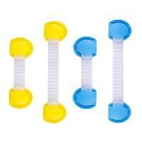 ◙✴ↂ 2pcs/lot Baby Cabinet Locks Safety Protection for Childen Security Straps Wardrobe Refrigerator Drawer Door Look Two Ends Open