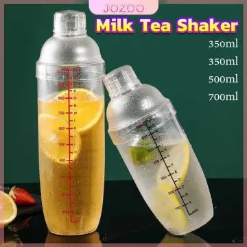 1pc 500ml Shaker Cup Bar Cocktail Shaker Milk Tea Mixing Cup