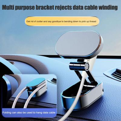 Foldable Magnetic Phone Holder In Car GPS Air Vent Mount Magnet CellPhone Stand Portable Car Mobile Phone Support Car Mounts