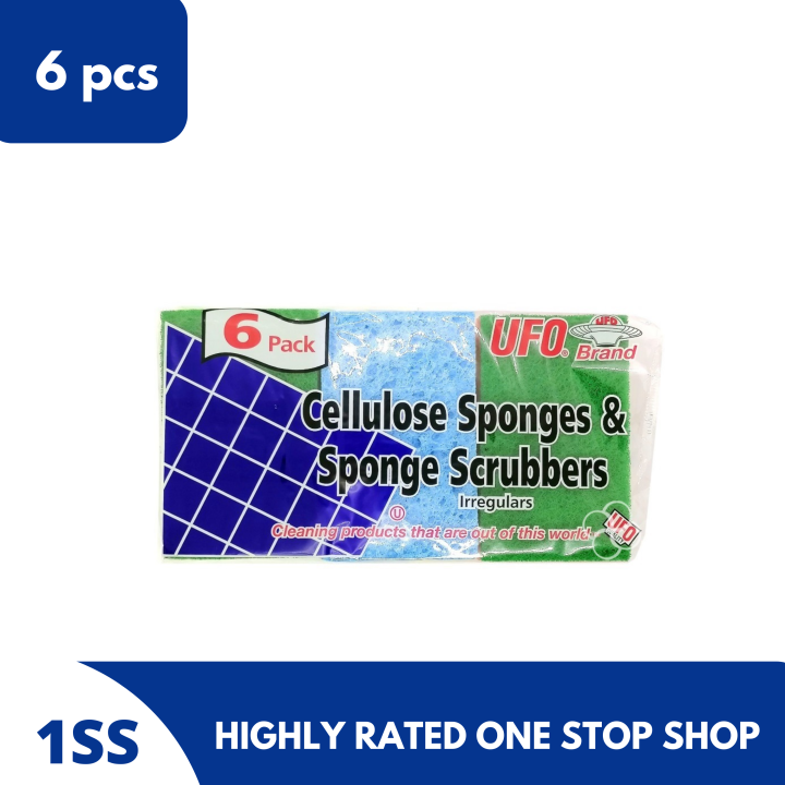 UFO Brand Cellulose Sponge & Scrubber, 6pack Lazada PH