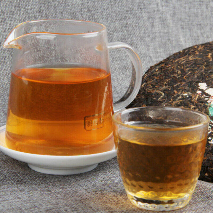 400g-yunnan-old-puer-raw-tea-natural-big-leaf-pu-erh-green-tea-cake-health-care