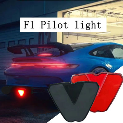 12V F1 Style LED Car Rear Diffuser Spoiler LED ke Lights Bumper Cover Pilot Lamp For BMW For Benz For VW Universal Car