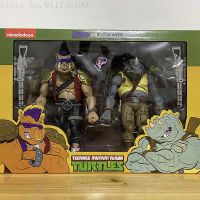 Corinada Bebop Rocksteady NECA Turtles Action Figure Michelangelo Footsoldier Shredder Donatello Krang Figurine Halloween Gifts Toys