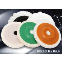 5pcs/4 Inch 100mm Wool Polishing Wheel Buffing Pads Angle Grinder Wheel Felt Polishing Disc For Metal Marble Glass Ceramics