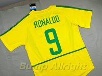 Retro : เสื้อบอลย้อนยุค Vintage ทีมชาติบลาซิล Brazil 2002 + 9 RONALDO สุดคลาสสิค !!