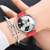 Cartoon Children Watches Girls Casual Leather Strap Quartz Wrist Watches