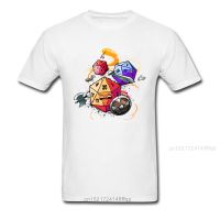 Funny Dice Warriors Men Cartoon Tshirt Family Custom Team Tee Shirts Cute Design Male White Tshirt Gildan