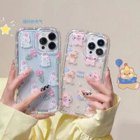 For IPhone 14 Pro Max IPhone Case Thickened TPU Soft Case Clear Case Shockproof Plating Button Cute Cartoon Compatible for 13 11