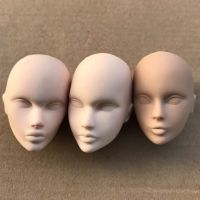 Original Bald Heads Brown Beige Skin 1/6 Doll Parts Makeup Learning Tools Girl Collection Gift Toys Mize Momoke FR Doll Heads