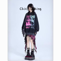 Chic Clothing  เสื้อฮู้ด เสื้อแขนยาวอบอุ่น หลวมและสบาย ๆ สไตล์ขี้เกียจย้อนยุคอเมริกัน 2023NEW WWY23912AM 37Z230915