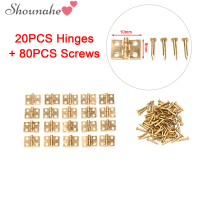 shounahe?Cheap? Nappa Huayou 20Pcs บานพับโลหะขนาดเล็กขนาดเล็กสำหรับ1 12 House Miniature Cabinet Furniture Fittings