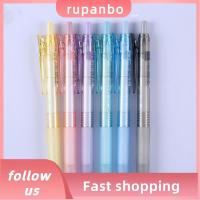 RUPANBO039392692 6ชิ้นปากกาน่ารักสีดำพลาสติกปากการุ่นใหม่สร้างสรรค์ส่วนบุคคลปากกาสำนักงาน