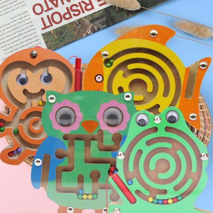 magnetic-maze-mini-maze-puzzle-games-magnetic-small-maze-wooden-develop-attention-learn-while-playing-for-kids-ages-3-activity-game-everyday