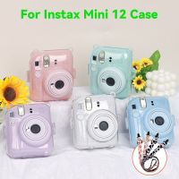 สำหรับ Instax Mini 12เคสมือถือซิลิโคนนิ่มเคสพกพากระเป๋าครอบกระเป๋ากล้องสำหรับกระเป๋ากล้องฟิล์มฟูจิฟิล์มพร้อม Tali Bahu