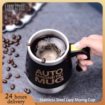 New Automatic Self Stirring Magnetic Mug Creative Stainless Steel Coff