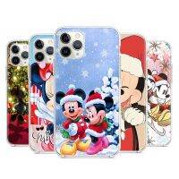 【Enjoy electronic】 Mickey Minnie Christmas Silicone Soft Cover For   IPhone 13 12 Mini 11 Pro XS MAX XR X 8 7 6 SE Plus Phone Case