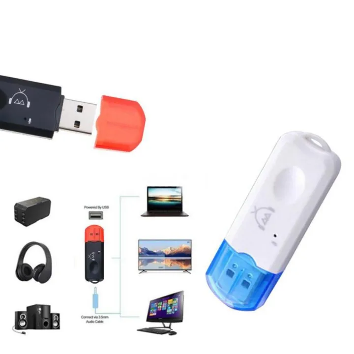 2in1 USB Port Bluetooth Audio Receiver Bluetooth Stick Audio 3.5mm