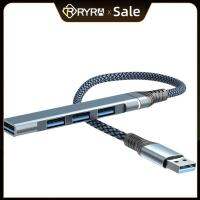 Hyra USB C ฮับ3.0 Tipe C 3.1อะแดปเตอร์4พอร์ตเครื่องแยกอเนกประสงค์ OTG สำหรับ Lenovo Macbook 13 15 Air