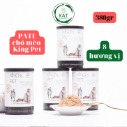 Pate KING PET cho chó mèo nhiều hương vị - Lon 380gr - KAT Store