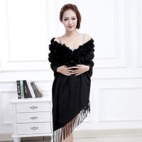 ；【‘；- Women New Cashmere Pashmina Warm Shawl Soft Scarf With Tassels Autumn Spring Winter Mantilla Female Mujer Bufanda Cape