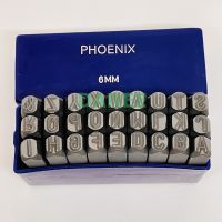 PHOENIX เหล็กตอกอักษร ขนาด 6mm ตัวตอกอักษร ชุดตอกอักษร ที่ตอกตัวอักษร ( Metal Stamping Kit ) เหล็กตอก ตอกเลข