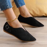 New casual Loafers Women Shoes 2023 Spring Summer Soft Fashion Flats Zapatos Women Pointed Toe Shallow Boat Shoes Mujer