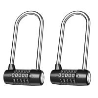 ORIA 5 Digit Combination Lock Waterproof Security Padlock Outdoor Safety Gym Door Lock Lengthened Shackle Lock