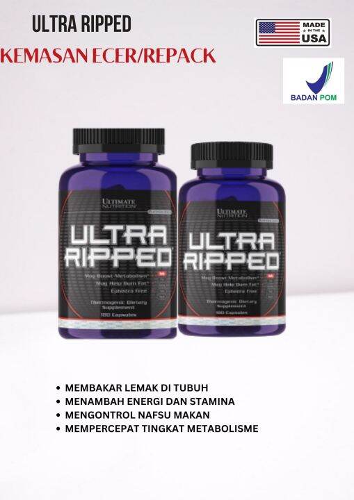 Ultra Ripped Faf Kemasan Ecer Repacking 30 Dan 50 Capsul Fat Burner