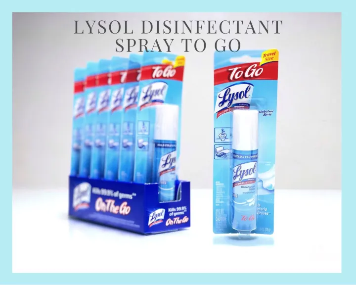 Lysol Disinfectant Spray To Go 28g Crisp Linen Lazada PH