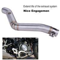 Motorcycle Modification Exhaust Vent Middle Link Pipe for Benelli TRK 502