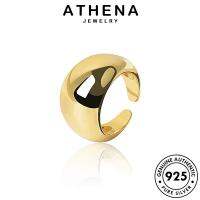 ATHENA JEWELRY เครื่องประดับ ผู้หญิง แฟชั่น เครื่องประดับ ทอง เงิน ต้นฉบับ เกาหลี แท้ Silver มันวาวเรียบง่าย แหวน 925 R739