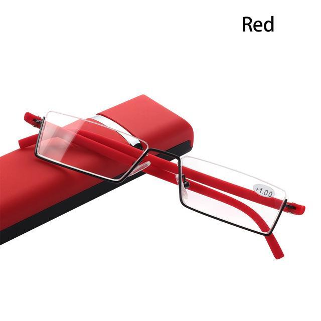 1pc-hot-ultralight-with-case-reading-glasses-woman-man-portable-flexible-vision-care-tr90-half-frame-semi-rimless-reader-glasses