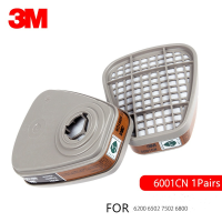 3M 6001CN สำหรับ6200 7502 6800หน้ากากปิดครึ่งหน้า (2ชิ้น)