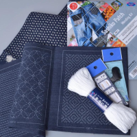 Oylmpus ชุดผ้าปัก Sashiko Patch Mending kit