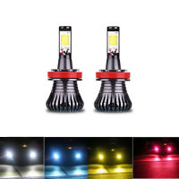 Car led Bulb Fog Lights Dual Color Flash automobiles H3 H8 H11 9005 HB3 HB4 9005 9006 H27 880 881 6000k White Blue Yellow 30W Bulbs  LEDs  HIDs