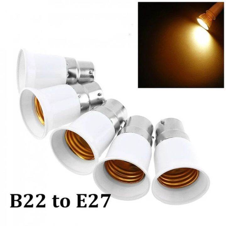 B22 To E27 Lamp Socket LED Bulb Base Adapters Lamp Led Light Screw ...