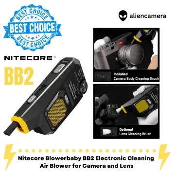 NITECORE BB mini Electric Camera Air Blower Photography Len Sensor Keyboard  Vinyl Record Duster Anime Model Cleaner With Light