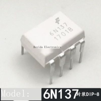 10ชิ้น DIP-8 6N137 6N137M In-Line ความเร็วสูง Optocoupler Optocoupler โมดูล6n137
